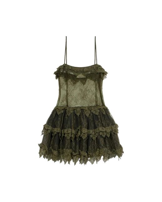Blumarine Green Short Dresses