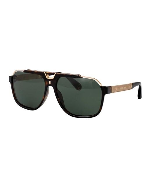 Philipp Plein Green Sunglasses for men