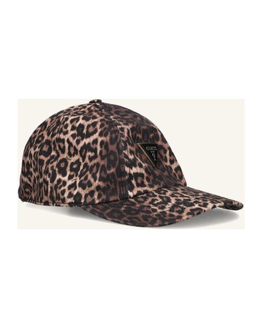 Guess Brown Leopardenmuster Cap