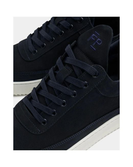 Filling Pieces Low Top Ripple Nubuck in Blue für Herren