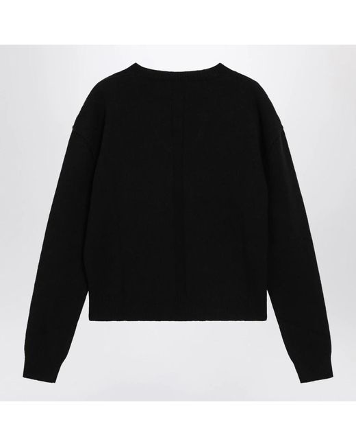 Rick Owens Black V-Neck Knitwear for men