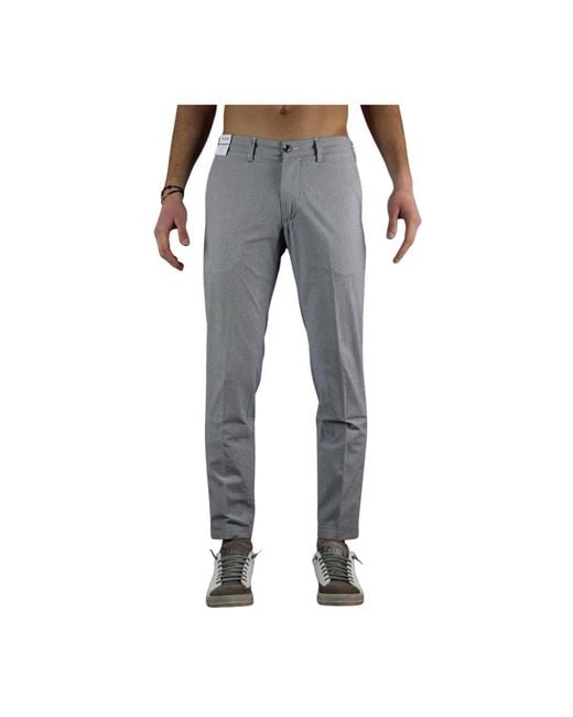 Slim-Fit Trousers Re-hash de hombre de color Gray