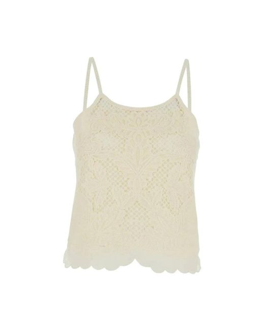 Twinset Natural Sleeveless Tops