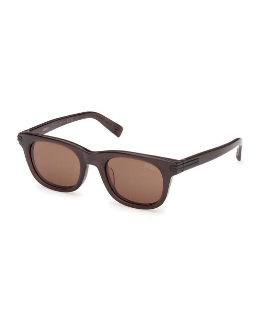 Zegna Brown Sunglasses for men