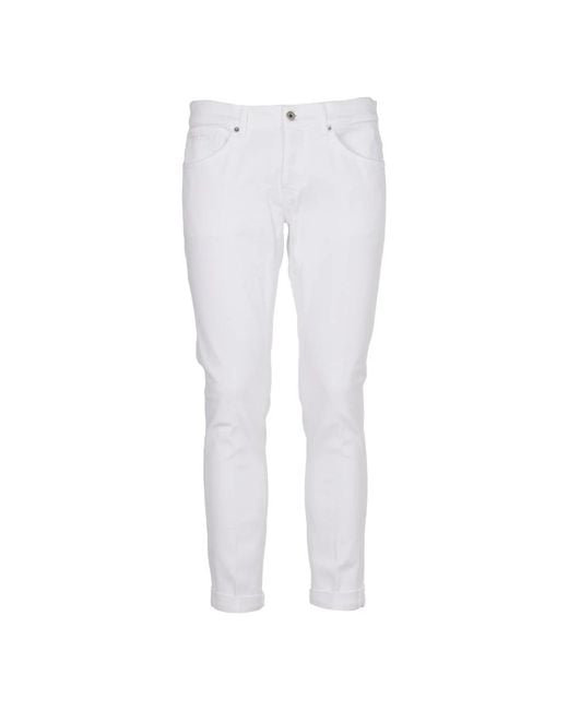 Dondup White Slim-Fit Jeans for men