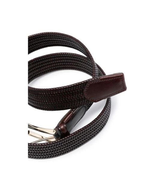 Canali Black Belts for men