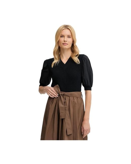 Max Mara Black V-Neck Knitwear