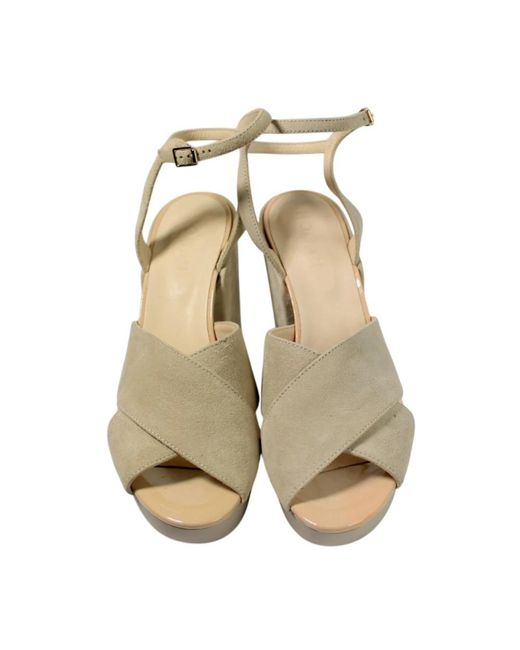 Hogan Gray High Heel Sandals