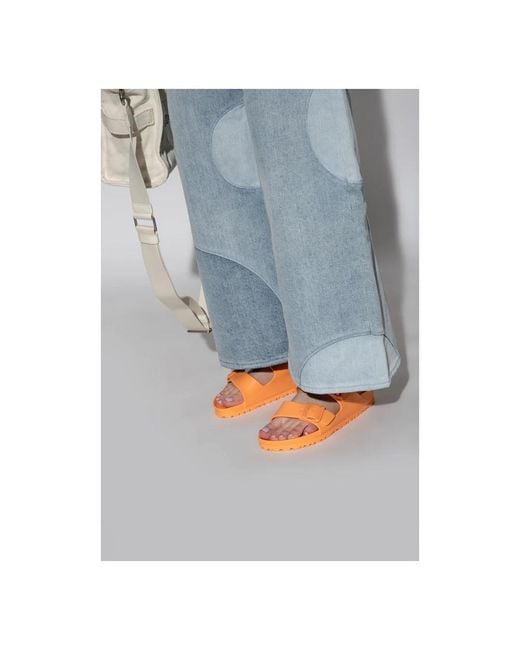 Birkenstock Orange Sliders