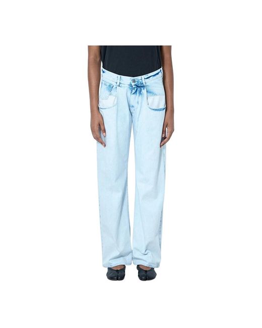 Maison Margiela Blue Loose Fit Jeans
