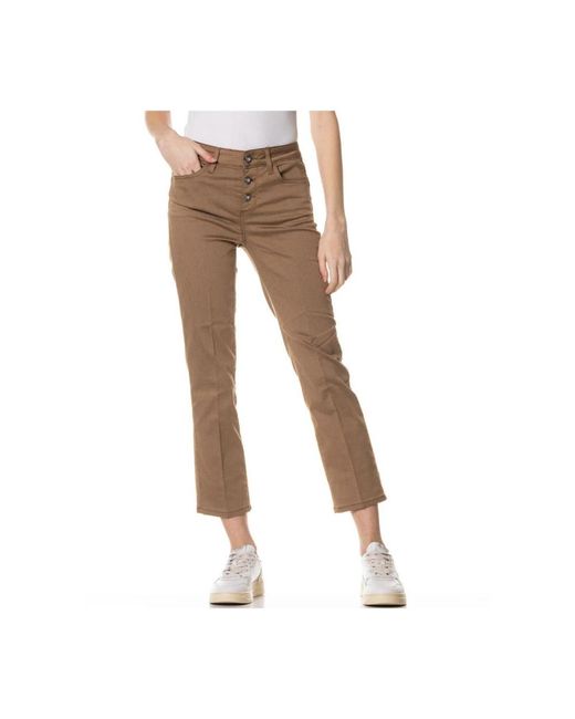 Liu Jo Brown Cropped Trousers