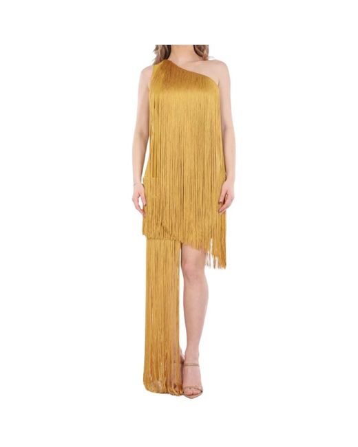 Elisabetta Franchi Yellow Party Dresses
