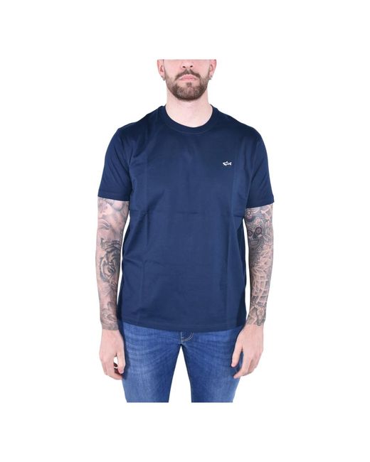 Paul & Shark T-Shirts in het Blue voor heren