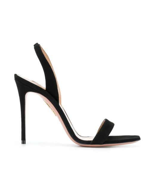 Aquazzura Black Elegante schwarze offene high heels
