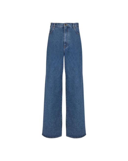 Balmain Wide Jeans in het Blue voor heren