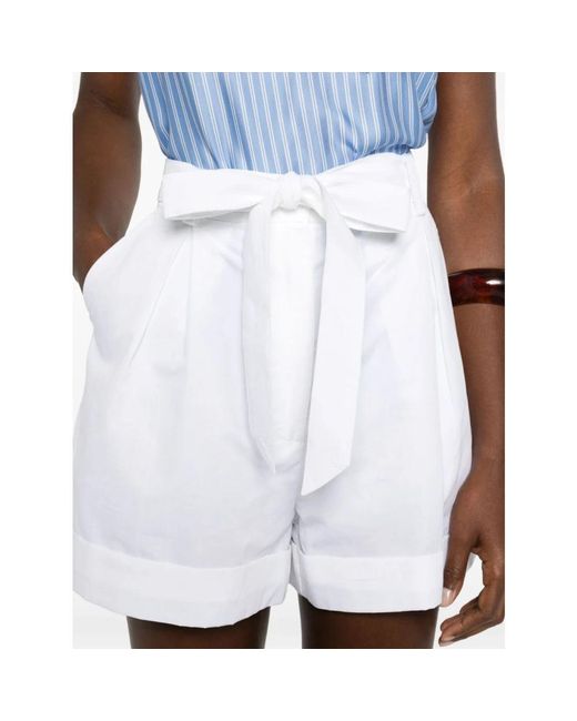 Pinko White Short Shorts