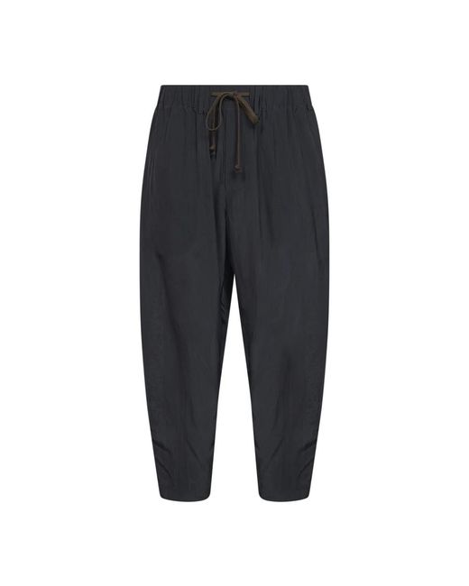 Uma Wang Black Straight Trousers for men