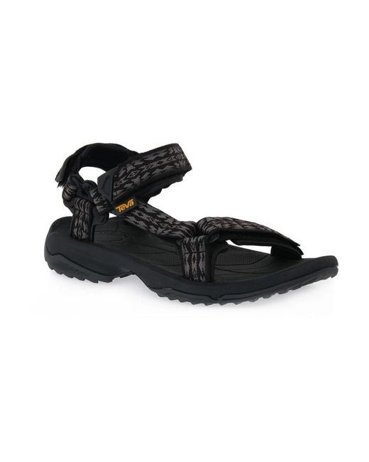 Teva Black Flat Sandals for men