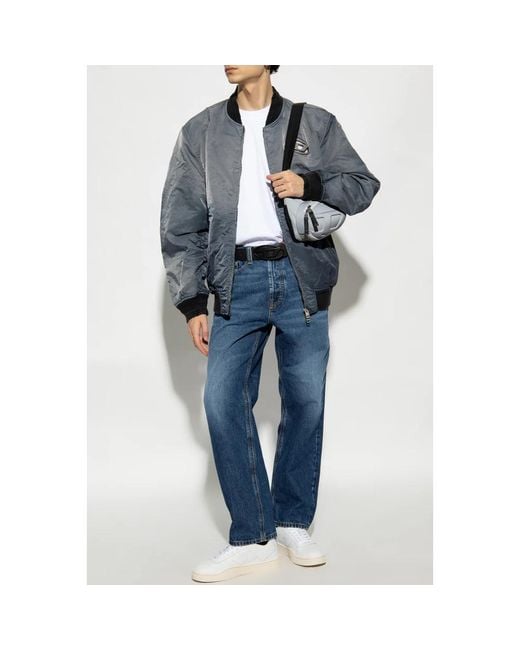 DIESEL Blue Straight Jeans for men