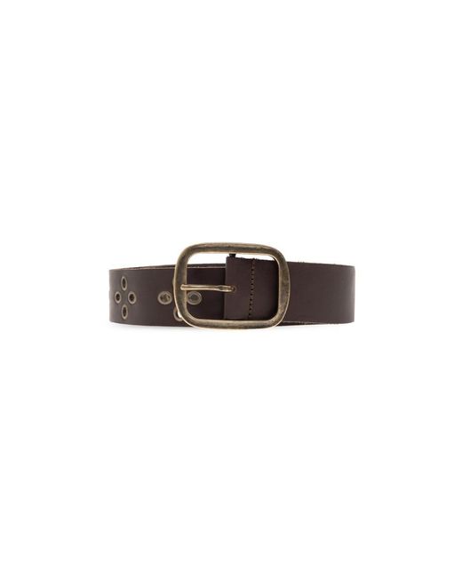 DSquared² Leather Belt With Studs in Brown für Herren