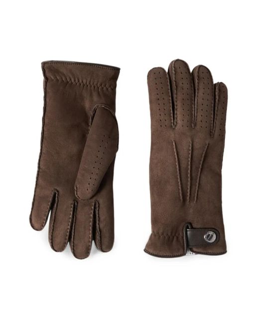 Gloves di Brunello Cucinelli in Brown da Uomo