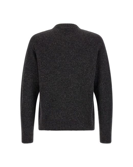 Moschino Black Round-Neck Knitwear for men