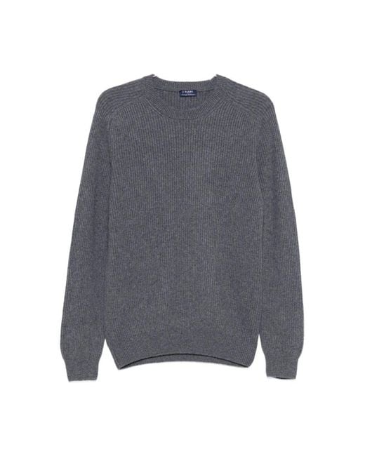 Barba Napoli Grijze Crewneck Sweater in het Gray voor heren