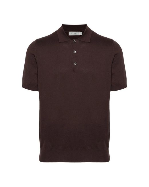 Canali Brown Polo Shirts for men