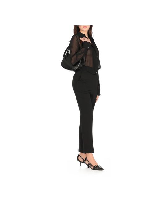 Pinko Black Straight Trousers