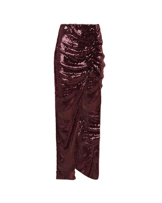 Akep Rokken ,Rood ,Polyester Pareo Lange Rok in het Purple