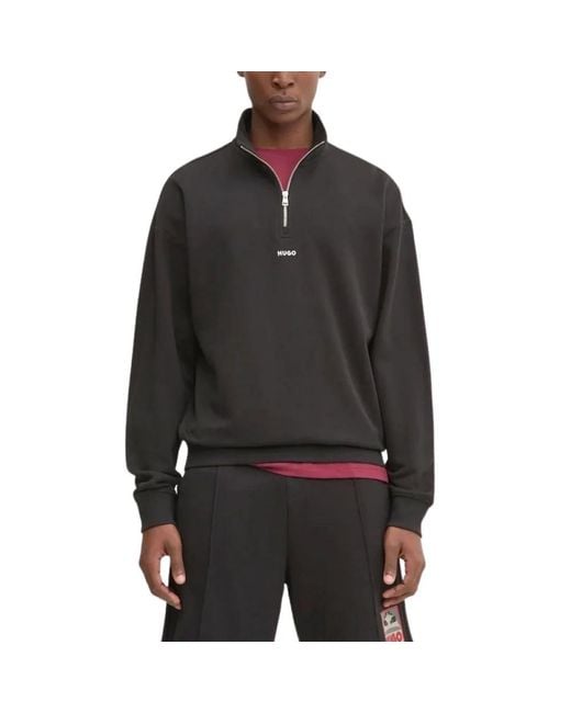 HUGO Black Zip-Throughs for men