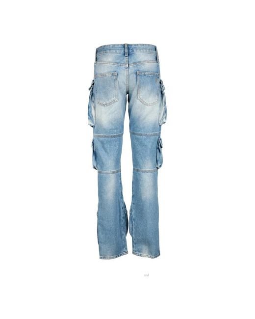 The Attico Blue Straight Fit Jeans