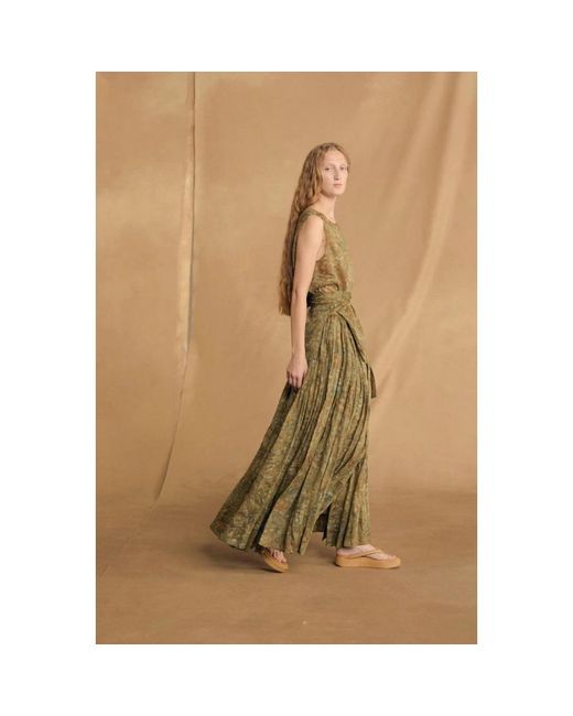 Cortana Green Maxi Skirts