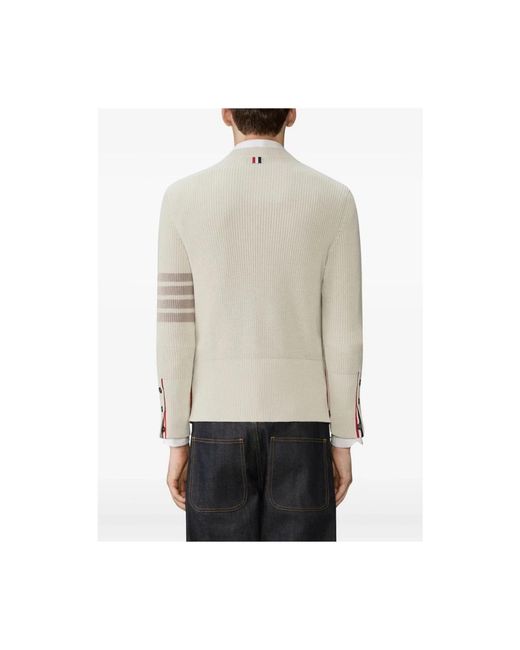 Thom Browne White Round-Neck Knitwear for men