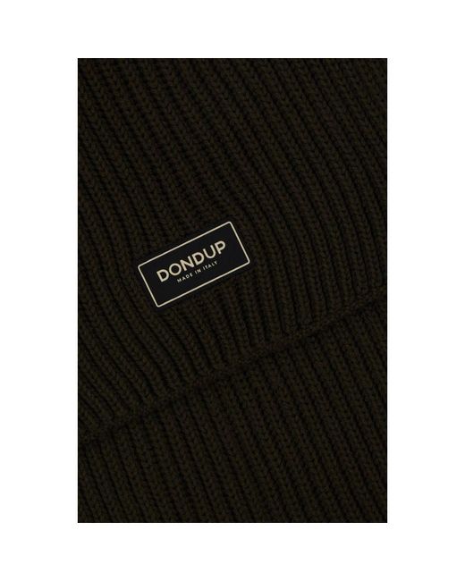 Dondup Black Winter Scarves for men