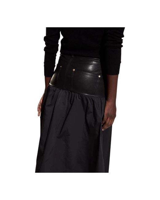 Cynthia Rowley Leather Skirts in het Black