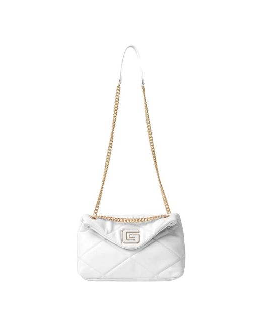 Gaelle Paris White Shoulder Bags