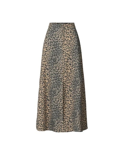 Rabens Saloner Multicolor Maxi Skirts
