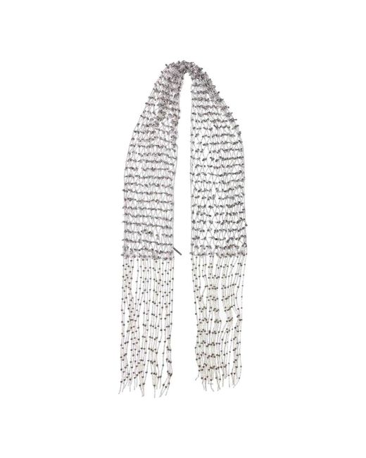 Dries Van Noten White Scarves