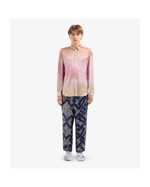 Pierre Louis Mascia Pink Casual Shirts for men
