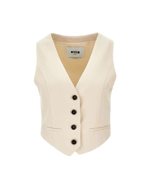 Vests MSGM en coloris Natural