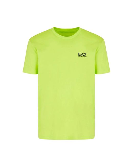 EA7 Minimalistisches t-shirt mit kurzen ärmeln in Green für Herren