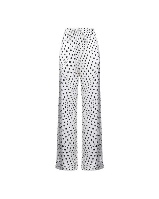 Stella McCartney White Wide Trousers