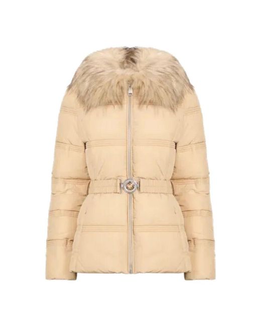 Guess Natural Felljacke mit gürtel