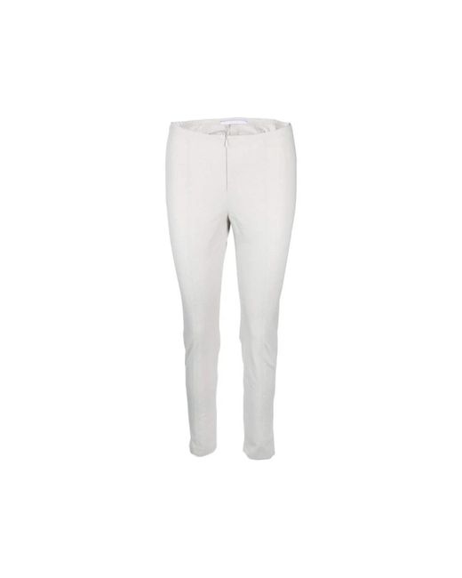 RAFFAELLO ROSSI Slim-Fit Trousers in het White