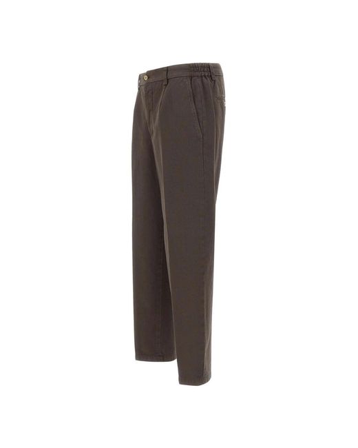 BRIGLIA Gray Suit Trousers for men