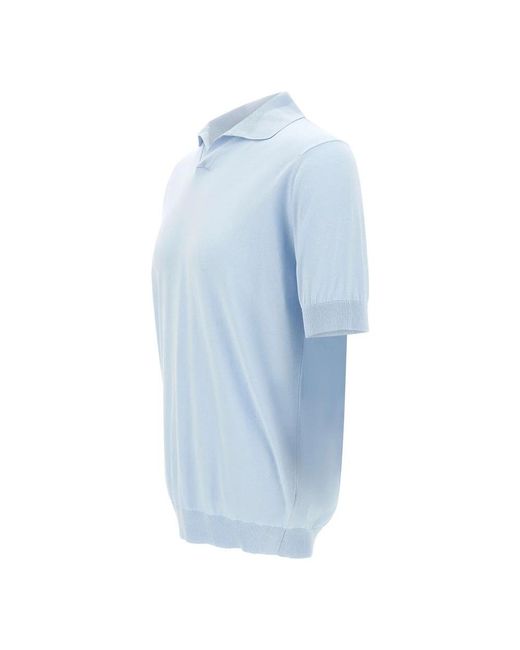 FILIPPO DE LAURENTIIS Blue V-Neck Knitwear for men