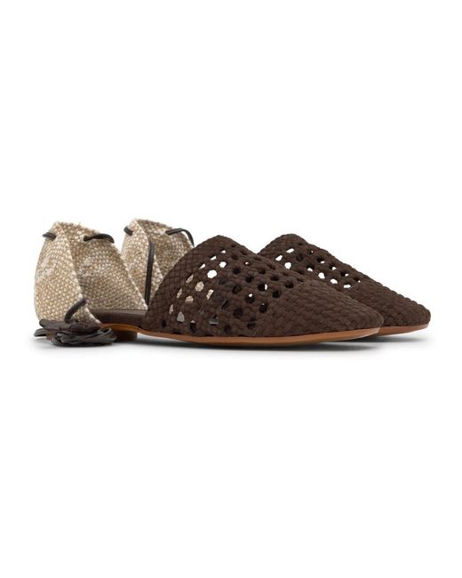 Castaner Brown Flache Damen-Espadrille