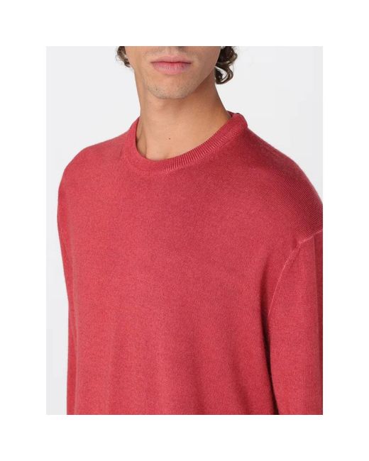 Paul & Shark Red Round-Neck Knitwear for men