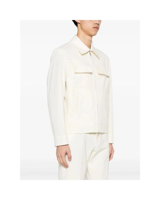 Lardini Ivory hemdjacke in White für Herren